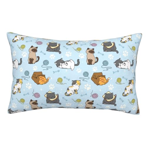 Cute Cat Pillow Case 20x30 Inch