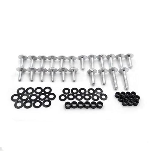 Pernos carenado Ninja ZX6RR 2003-2006 tornillos plateados redondos para moto