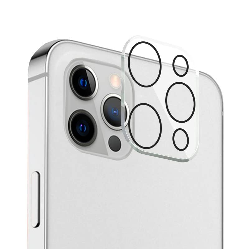 Cool Tempered Glass Protector for iPhone 12 Pro Camera, transparent