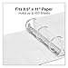 Universal 20748 Slant-Ring Economy View Binder, 3-Inch Capacity, White