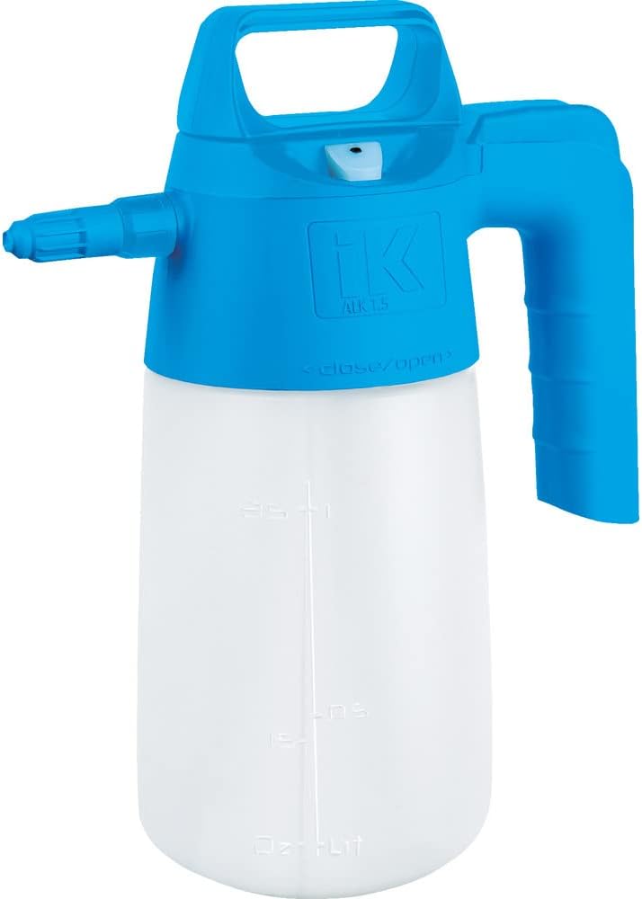 IK ALKALINE 1.5 Sprayer - Ideal for Alkaline Substances, Alcohols and Acetones - Chemical Resistant - Ideal for Cleaning and Disinfection - Made in Europe