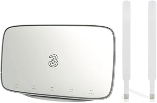 Three 4G+ Hub Router. 600Mbps. 4G/LTE Mobile Wi-Fi Router with RJ11 Tel Port + 2 x External Antennas (Renewed)