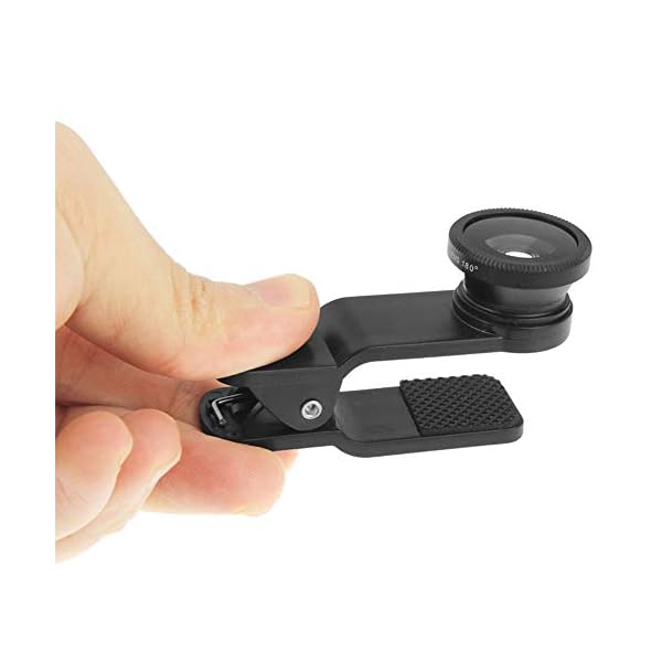 subtel® Smartphone Objektive Set - 5in1 Kameradapter - Fischaugenobjektiv, Weitwinkelobjektiv, Makro-Objektiv, CPL Lens… – Bild 3