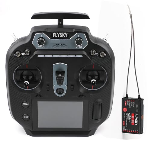 Flysky FS-ST16 2.4GHz 16CH ANT Protocol EdgeTX Radio Controller 3.5 inch IPS High-Brightness Display with FS-SR8 Receiver for FPV Drone RC Airplane Car Boat