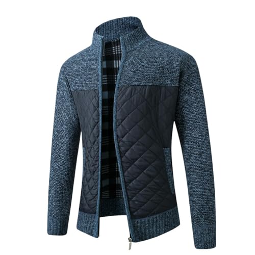 Cardigan en tricot homme contre le froid veste épaisse col montant hiver