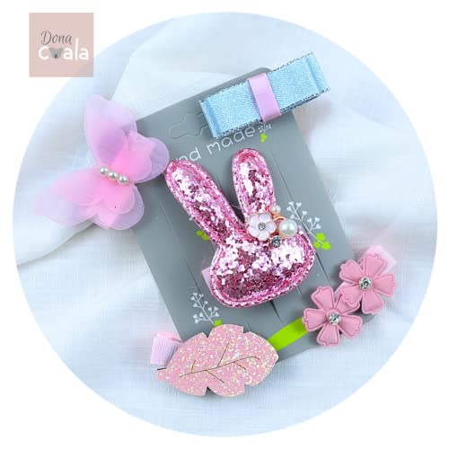 kit Lacinho infantil para crianças e bebês feito à mão delicados e forrados (Rosa bebê)