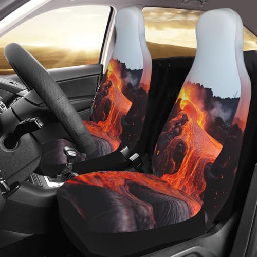 Housses de siège de voiture rouge lave lot de 2 protections de rechange pour SUV et camions