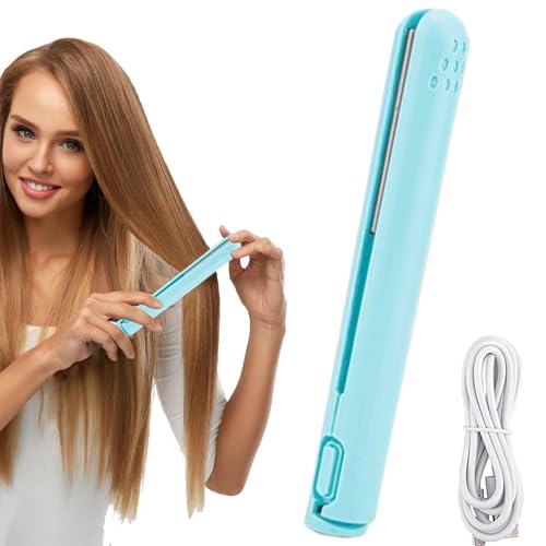 Imagen de M-ini rizador doble propósito Tenazas Rizadoras para Cabello Corto M-ini rizador inalámbrico Rizador y plancha alisadora portátil 2 en 1 M-ini rizador pelo tamaño viaje para todo tipo cabello
