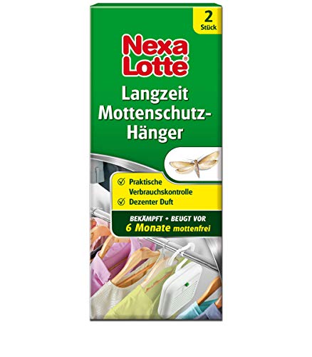 Nexa Lotte Langzeit Mottenschutz Hänger, gegen Kleidermotten, wirkt schnell und bis zu 6 Monate, dezenter Duft, 2 St Cover