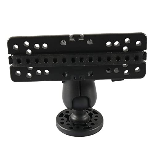 Bacar 360 Degree Adjustable Watercraft Fish Finder Bracket, Black Fishing Finder Mounting Plate Brackets, Fish Finders Depth Finders Mount Bracket Replacement For Most Of Ships