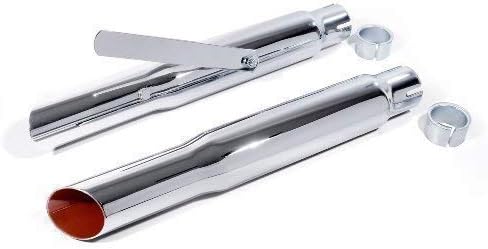 Exhaust Muffler Silencer Chrome slash Cut for Harley Davidson Universal Etc.