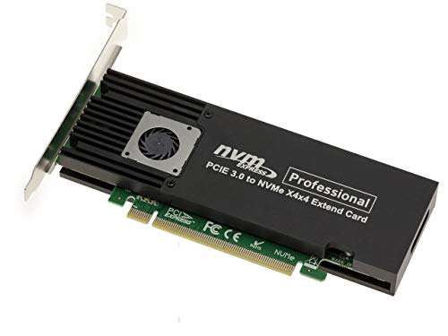 Ya en mundofriki.es: KALEA-INFORMATIQUE Tarjeta controladora M2 PCIe 3.0 x16 para 4 Unidades SSD M.2 NVMe M Key. Perfil Alto y bajo. Conjunto de Chips ASM2824.