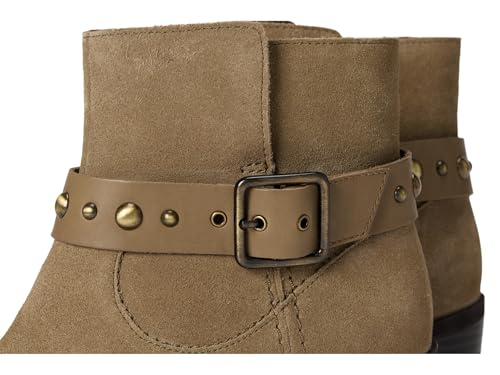 Clarks Clarks Womens Morzine Buckle Dark Sand Suede 6 Medium