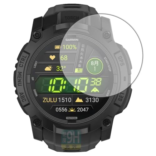 PDA�H�[ GARMIN Instinct 3 AMOLED Tactical [�P�[�X�T�C�Y50mm�p] �Ή� 9H���d�x[����] �ی� �t�B���� ���{��