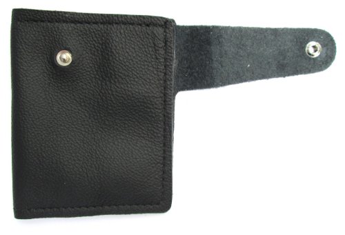 Dangerous Threads Mens Ladies Black Leather Secret Bifold Boot Wallet New2