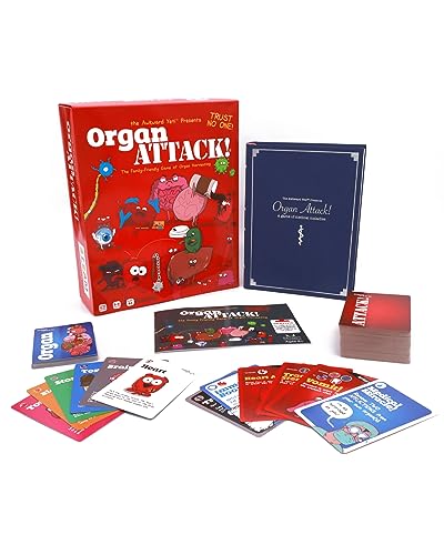 The Awkward Yeti Organ Attack Funny Family Card Game for Kids Ages 8 Parents, Teens Adults Anatomy Organ-Themed Party Game for Family Game Night Super Fun.