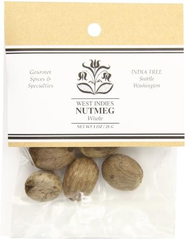 India Tree Nutmeg, Whole, 1 Ounce