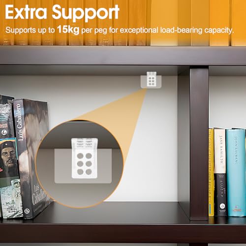 Regalbodenträger selbstklebend, 12 Stück Transparent Klebewinkel Regalboden Halterung, Regalbodenträger Ohne Bohren, Einlegeboden Halter 70 × 70 mm für Schrank Kleiderschrank, Fachbodenträger