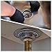 Highcraft 9733 Kitchen Sink (3-1/2'' Inch) Stainless Steel Drain Assembly With Strainer Basket-and Rubber Stopper, 3.5