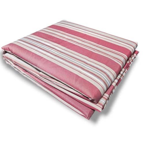 GARGIX TENDA DA SOLE CON ANELLI RESISTENTE ESTERNI BALCONE VERANDA GIARDINO (ROSSO, 300X300 CM)