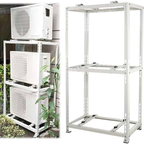Cubierta de aluminio resistente antirrobo para aire acondicionado exterior, radiador, valla de reducción de ruido y soporte para plantas, se adapta a 800 x 800 x 450 mm, protección impermeable para tu