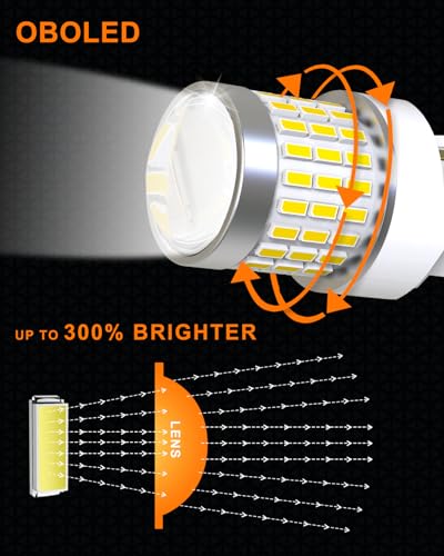 OBOLED Żarówka LED W21W 78SMD T20 7440 7443 992 12V 24V do samochodu światło cofania DRL światła do jazdy dziennej hamulec parkowanie kierunkowskazy białe światło 2X