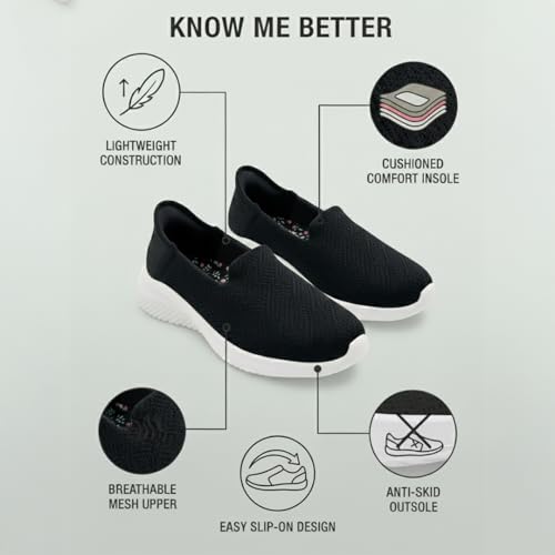 Image of KazarMax Easy On Women's Breathable Mesh Slip-On Loafers | Quick-Dry Casual Sneakers with No-Hands Design | Lightweight Anti-Skid Sole
