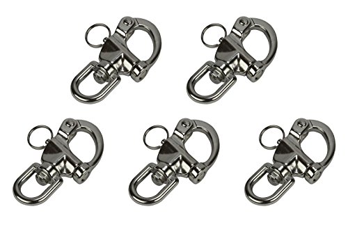 Eye Swivel Snap Shackle 316 Stainless Steel for Sailboat Spinnaker Halyard