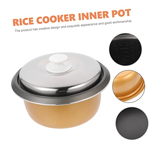 UPKOCH 1 conjunto de panelas e frigideiras antiaderentes para interior panela de arroz, panela de ar