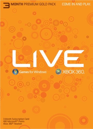 Xbox 360 Live 3 Month Gold Kit Subscription