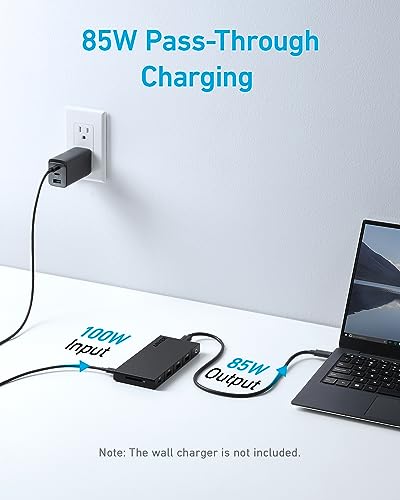 Image of Anker USB C Hub (10-in-1), Dual Monitor with 4K HDMI, Max 100W Power Delivery, Dual 4K HDMI Ports, 4 USB-A /USB-C Data Ports, Ethernet and SD Card Reader for Dell Laptop, ThinkPad, and More