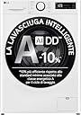 LG AI DD D4R3009NSWB Lavasciuga 9 / 6kg Serie R3 Classe A-10%/D, Lavatrice e Asciugatrice Insieme, 1400 giri, Lavaggio a Vapore, Eco Hybrid, Allergy Care, Motore Inverter Direct Drive, Bianca