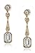Downton Abbey "Carded" Gold-Tone Crystal Drop Earrings