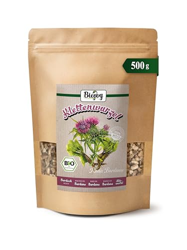 Racine de Bardane BIO Biojoy (500 g) séchée et coupée pour préparation de thé et infusion