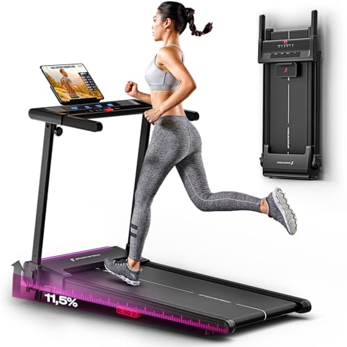 Sportstech sProRun Tapis de Course Pliable - pour la Maison, Vitesse jusqu'à 12 km/h, capacité...