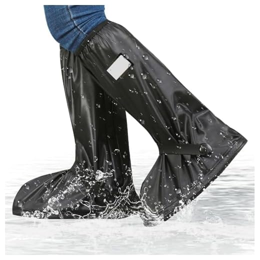 TGKYK Cubre Zapatos Impermeable Lluvia, 1 Par Cubrebotas Impermeable, Waterproof Shoes Cover, Protector Calzado Lluvia para la Lluvia y la Nieve, Reutilizable (XL, 43-45)