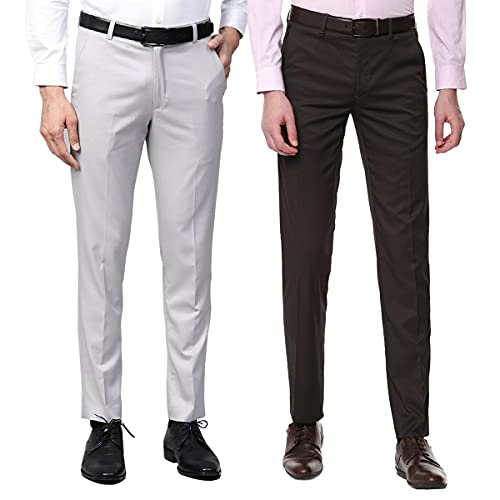 Image of Men's Regular Fit Formal Trousers Combo