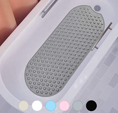 Yimobra Oval Bath Tub and Shower Mat 39 x 16 Inches, Non-Slip