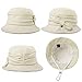 Womens 1920 Vintage Fedora Bowler Cloche Bucket Church Derby Party Hat Fall Winter Floppy Ladies White Medium
