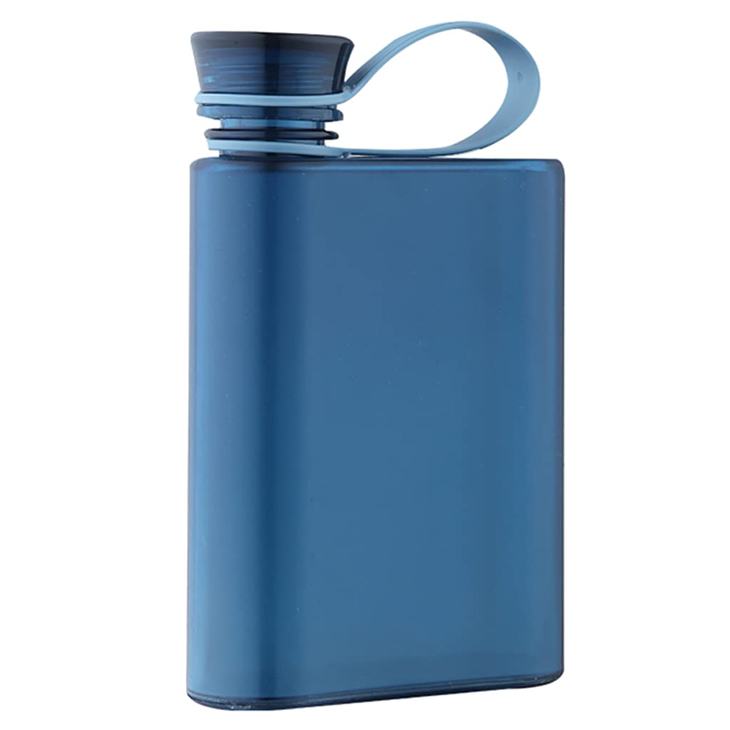 Flat Water Bottle Flat Water Cup Flat Water Mug Plastic Material Paper Water Bottles 500ML 2 Colors To
