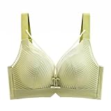 ALDOLA BH große brüste starker Halt Grün Damen ohne bügel Push Up mit Spitze büstenhebe Damen T Shirt BHS Atmungsaktiver und Leichter(Größe:95E