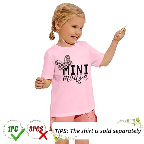 Image of Mommy and Me Matching Shirt Outfit Mama Mini Leopard Love Heart Tshirt Mom Daughter Family Matching Set Clothes