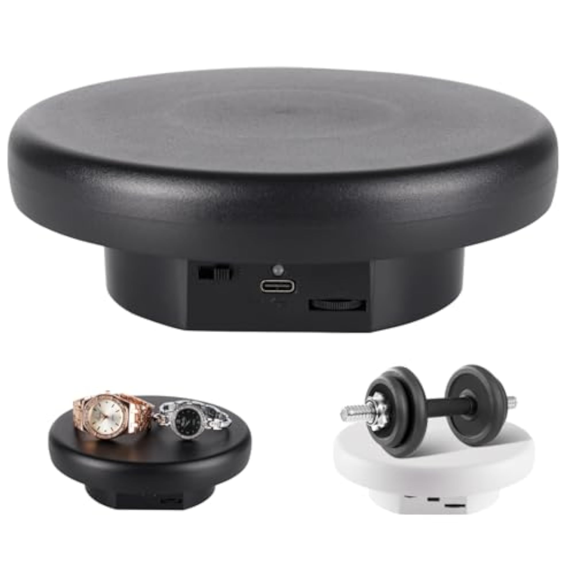 360° Electric Rotating Platform with Type-C Cable