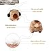 MBNKMEBU Capybara Stuffed Animal Capybara Plush Toy with Headphones and Pink Rose, Capybara Plush Soft Capybara Plush Doll Pillow Home Birthday Decorations Gifts for Kids Girls and Boys15 inch