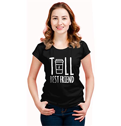 Image of Hangout Hub | Women Tshirts | Tall Short Best Friends | Set of 2