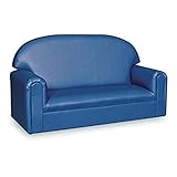 Brand New World Furniture FIVB100 Brand New World Toddler Premium Vinyl Upholstery Sofa, Blue