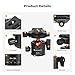 K&F Concept Professional 28mm Metal Tripod Ball Head 360 Degree Rotating Panoramic with 1/4 inch Quick Release Plate Bubble Level for Tripod Monopod Slider Camera Camcorder up to 22 pounds