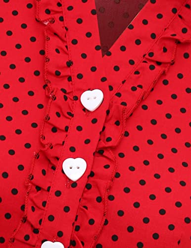 Wedtrend Women's 50S Retro Rockabilly Dress Cap Sleeve Vintage Cocktail Dress For Homecoming Wtp10007Redblackdotxl #TOP6