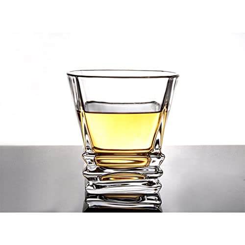 TIENER Fashioned Whiskey Glass - Heavy Base Rocks Barware Glasses for Scotch, Mixed Drinks, Wine, Bourbon, Juice, Water and Cocktail Drinks 300 Ml Set of 6 (European Glass) - Image 6 thumbnail