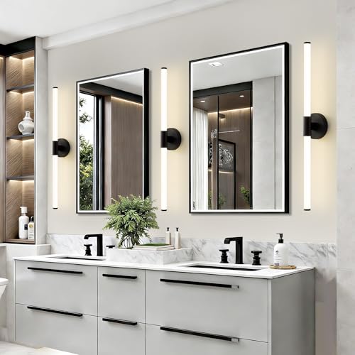 Gednbo LED Bathroom Vanity Lights Black Wall Sconce Modern 30" by Gednbo - Used condition - Image 3